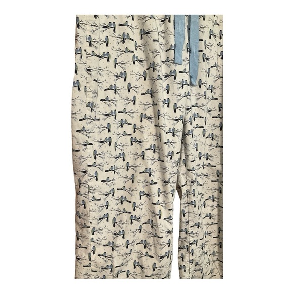 Draper James x Lands End Bird Print Lounge Pants Size S (6-8) - Picture 4 of 5